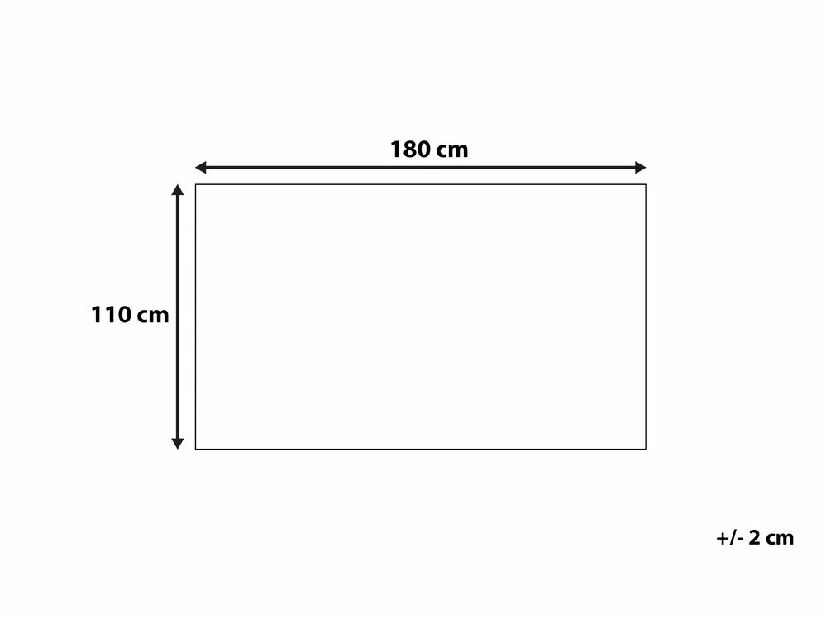 Deka 180x110 cm ANAMIS (textil) (sivá)