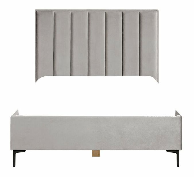 Bračni krevet 140x200 cm Sanaza (svijetlosiva) (s prostorom za odlaganje)