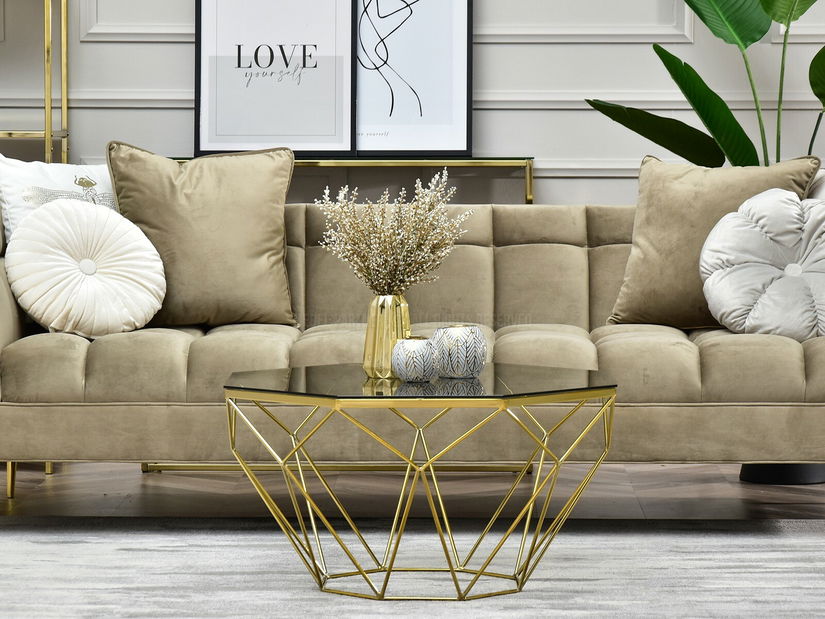 Dohányzóasztal Maltez (arany)