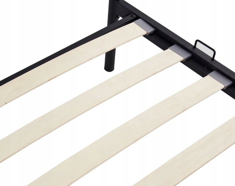 Pat metalic 90 cm – Mebel Elite – Pavot (negru) (cu somieră) *lichidare stoc