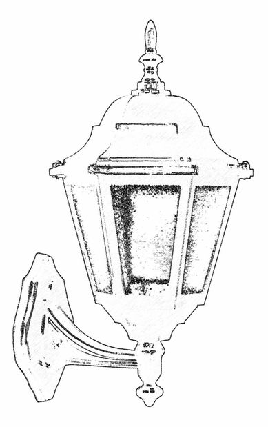 Iluminat de perete pentru exterior Boden (Negru)