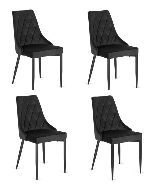 Blagovaonska stolica 4 kom Catedral (crna) *rasprodaja