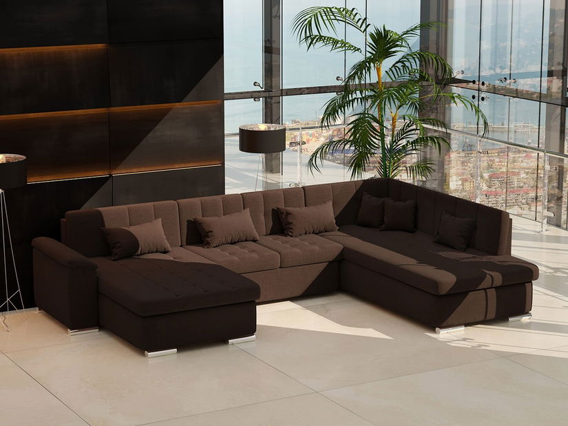 Kutna garnitura Talina s funkcijom spavanja (desna U) (Kronos 09 + Kronos 09 + Paros 05)