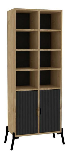 Regal Nolibu (zafirov hrast + antracit)