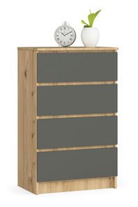 Komód Knesset (artisan tölgy + grafit)