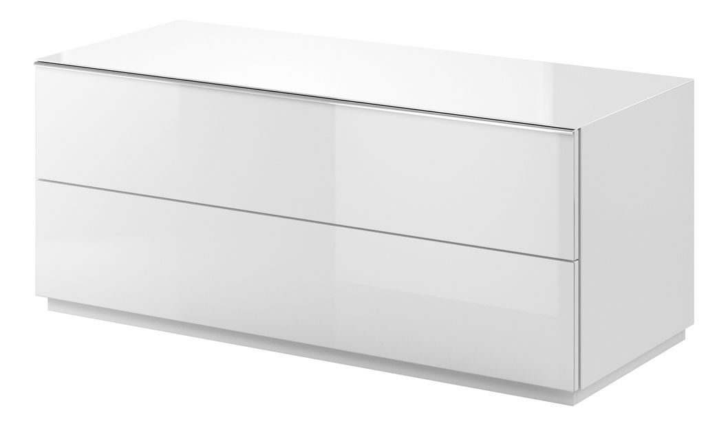 Závesný TV stolík Henry Typ 41 (biela + biely vysoký lesk)