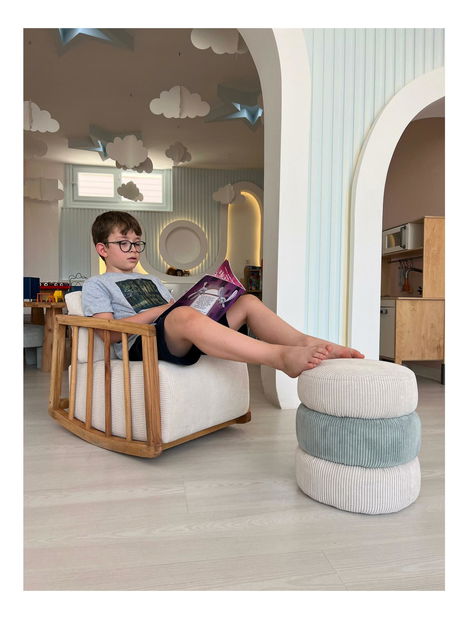 Hintafotel Kidmen (fehér)