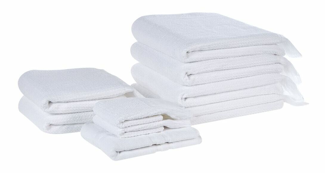 Set 9 buc prosoape Annette (alb)