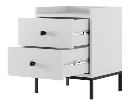 Éjjeliszekrény Tezarta 2SZ (fekete) 