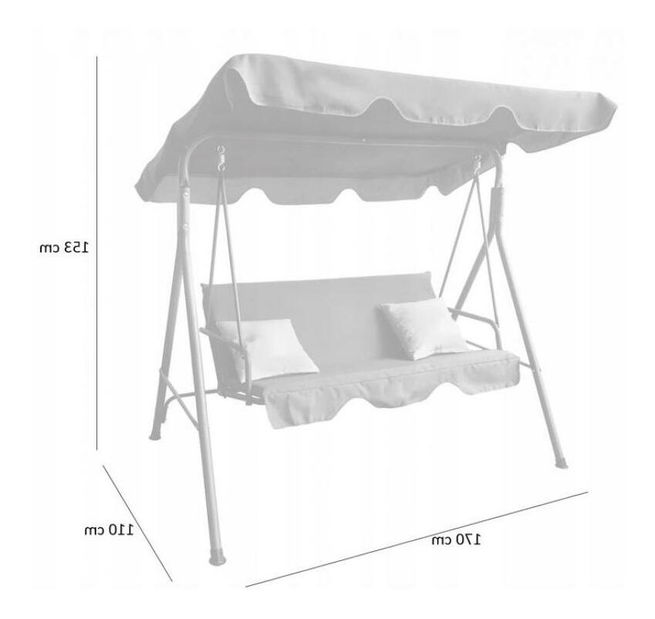 Leagăn de grădină Tremo (gri)