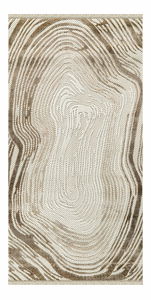 Koberec 100 x 300 cm Amora (béžová + hnedá)