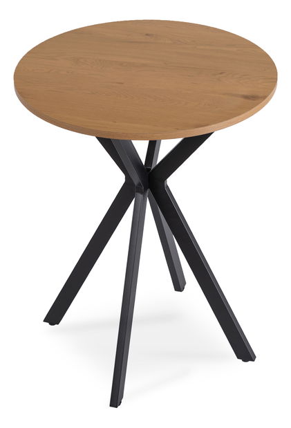 Étkezőasztal Loren 60 (arany tölgy + fekete) (4 fő részére)