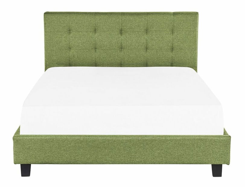 Franciaágy 160 cm Valhala (zöld) (ágyráccsal és tárolóhellyel)