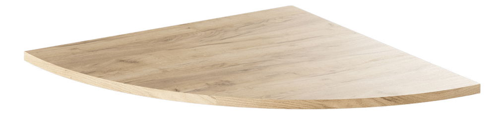 Kutna ploča za PC stol Randel (smeđa)