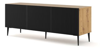 TV stolík/skrinka Rawy 2 (dub artisan + čierna)