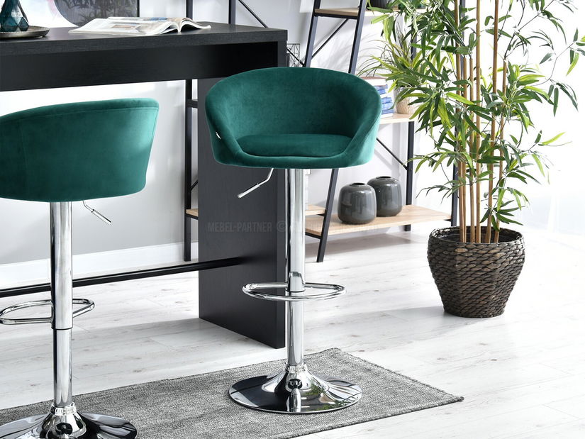 Stolica Hanzel (zelena + krom)