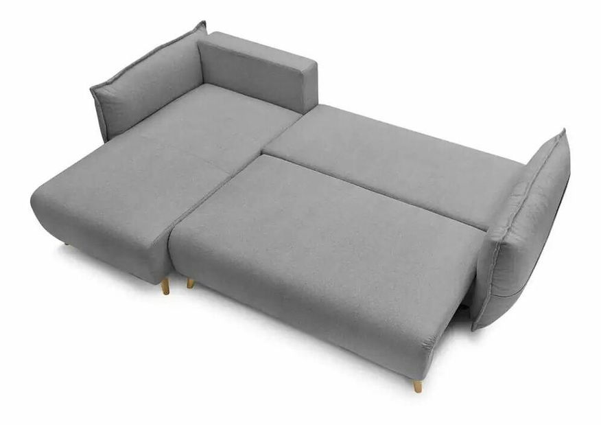 Rohová sedačka Puffyna (sivá) (L)