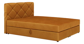 Franciaágy  Boxspring 140x200 cm Karum Comfort (mustár) (ágyráccsal és matraccal)