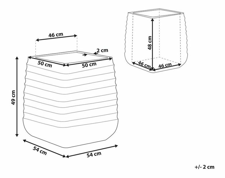 Virágtartó Parik (sötét)