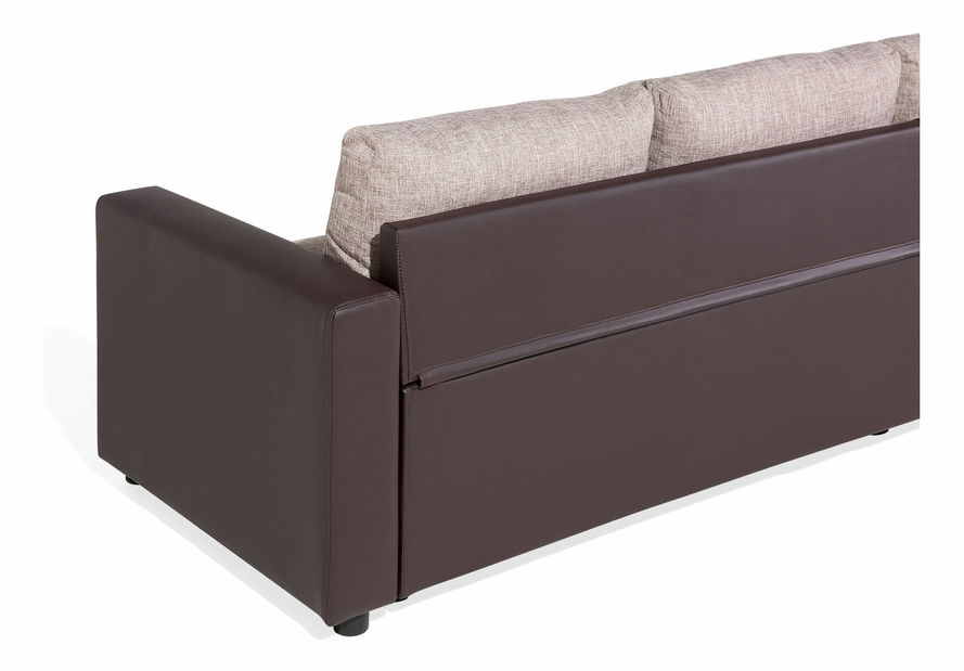 Rohová sedačka TAASTRUP (hnedá) (L)