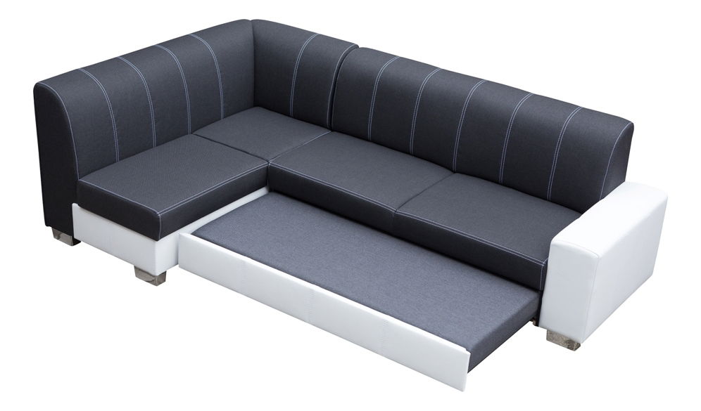 Colțar Monique (Maro deschis + Alb) (D)