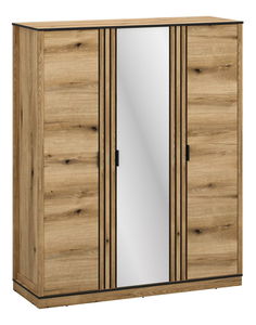 Ormar za garderobu Hemos 2 (hrast evoke) (s ogledalom)