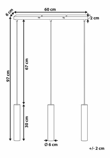 Závesné svietidlo Bosna (mosadzná)