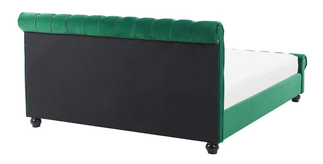 Manželská posteľ 160 cm ARCHON (s roštom) (zelená)