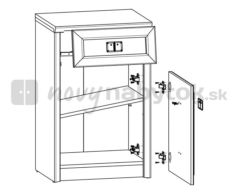 Komoda BRW Bolden KOM1D1S