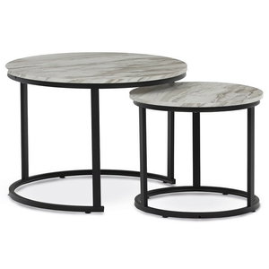 Set 2 ks konferenčných stolíkov Cetix (biela)