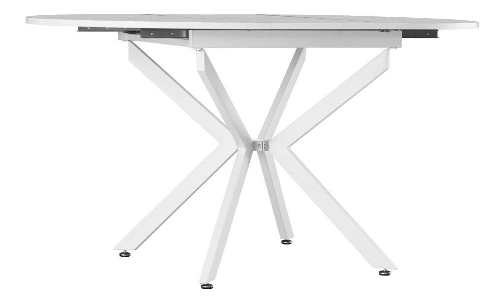 Masă de sufragerie extensibilă Amero (alb) (pentru 4-6 persoane)