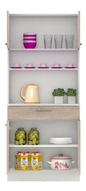 Kuchynský kút Domini NEW (biela + dub sonoma)