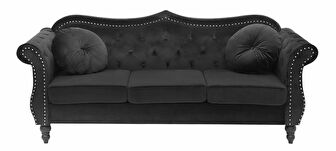 Sofa trosjed Stege (crna)