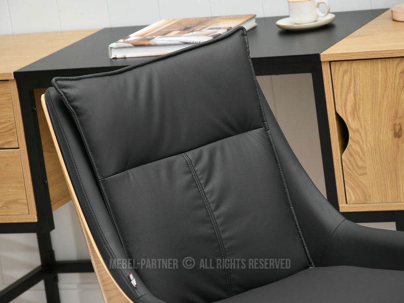 Irodai fotel Leoss (fekete)