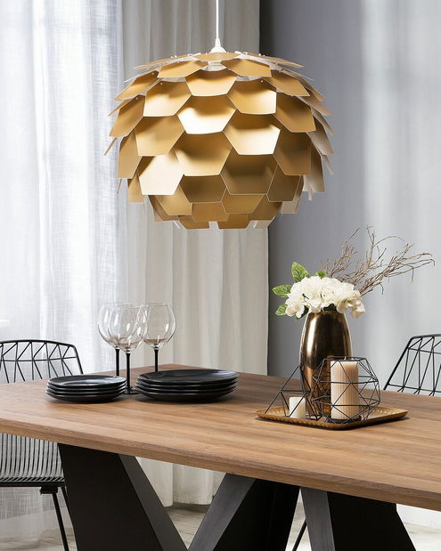 Závesná lampa Segou (zlatá) (veľká)