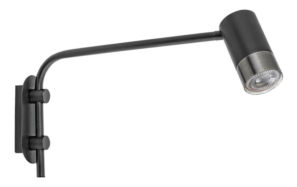 Nástenné svietidlo Ekanit 5072 (čierna matná + strieborná)