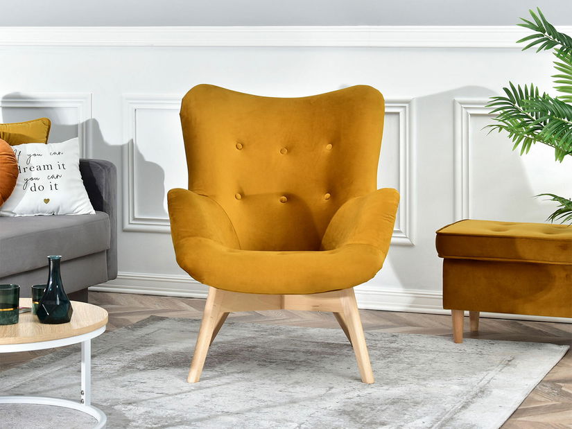 Relaxačné kreslo Florentino (medová + buk)