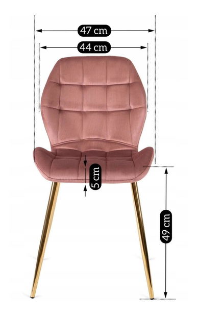 Jedálenský set Tirada (zlatá + ružová) (pre 4 osoby)