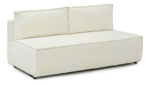 Pohovka dvojsedačka Nazismo (krémová + čierna)