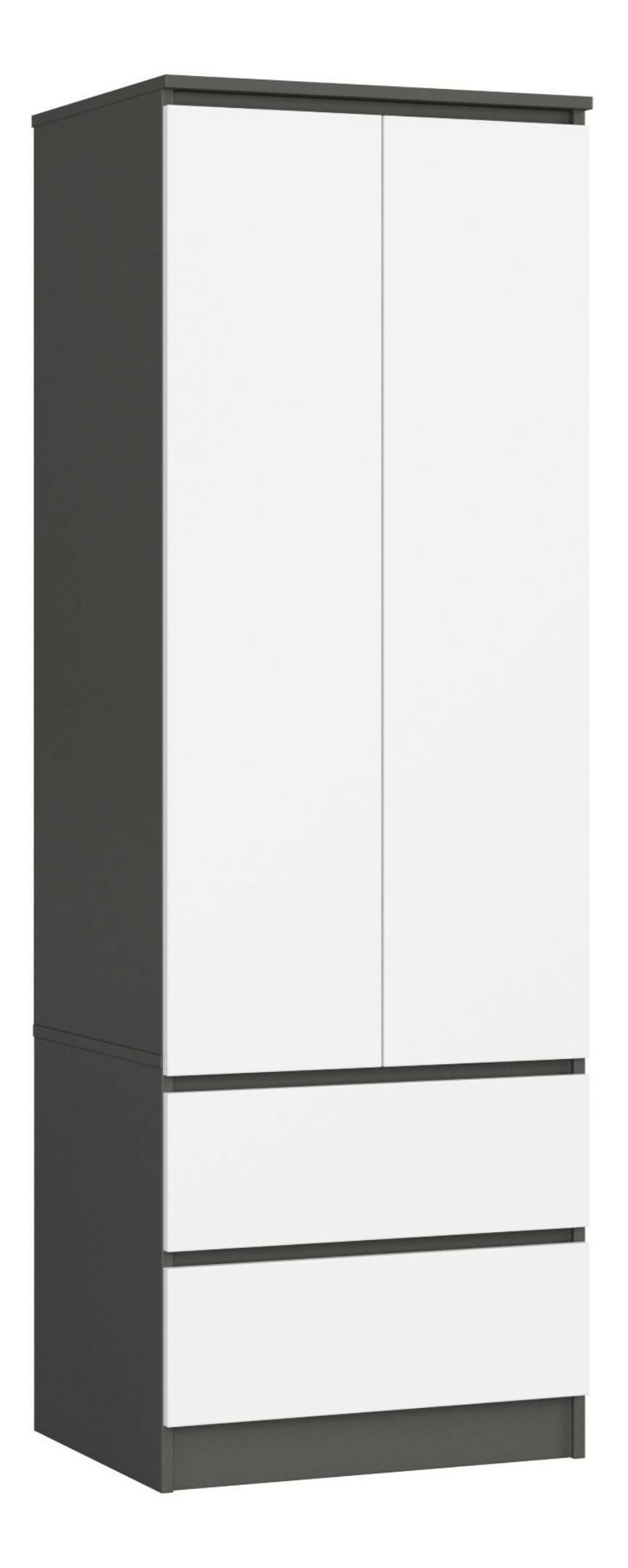 Dulap de haine Sentenciaba (grafit + alb)