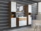 Set mobilier baie Florena XL (stejar wotan + alb lucios)
