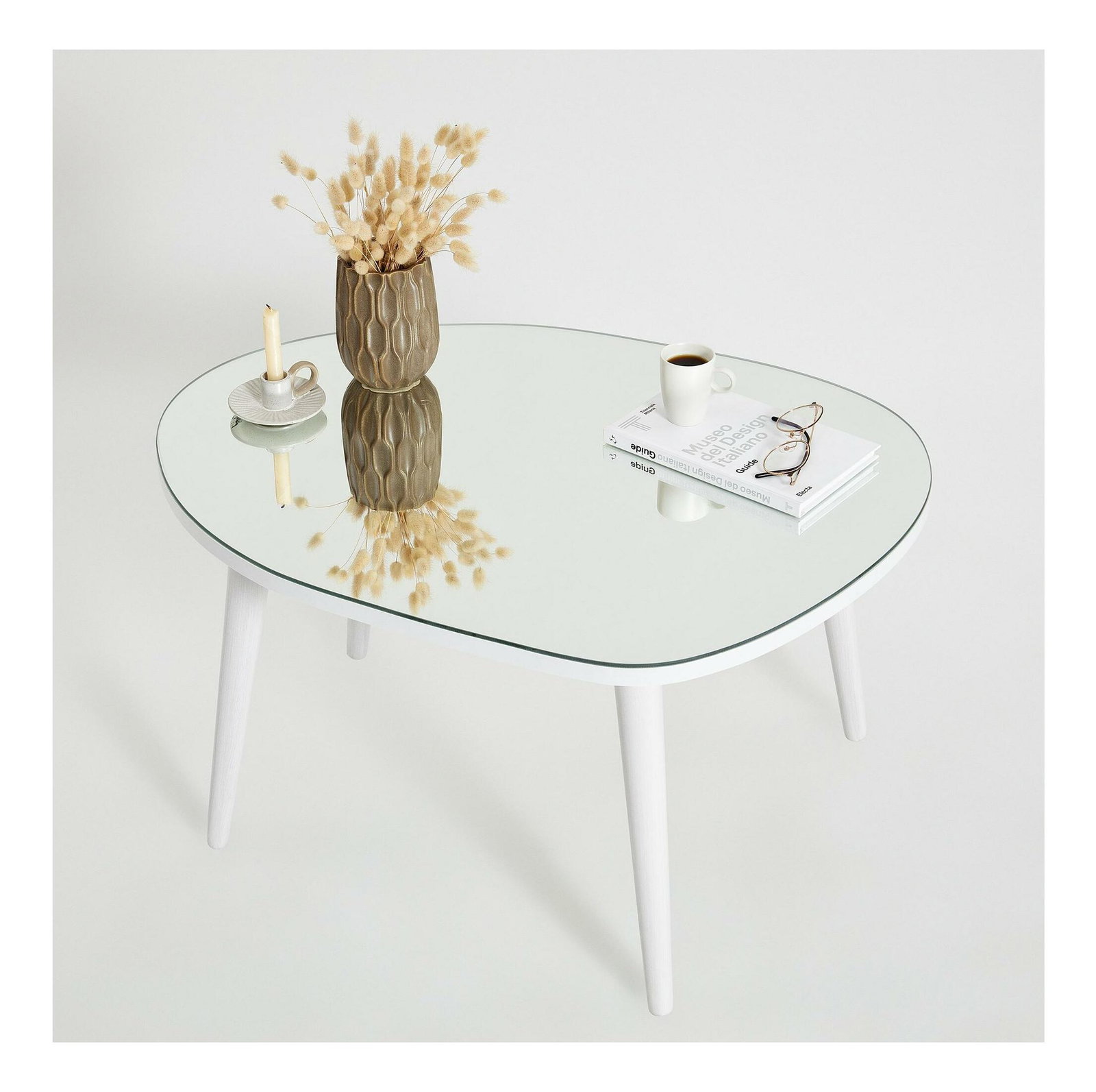 Măsuță de cafea Gustavo 2 (alb)