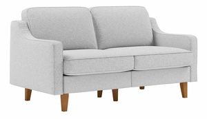 Pohovka dvojsedačka Robia 2 (svetlosivá + orech)