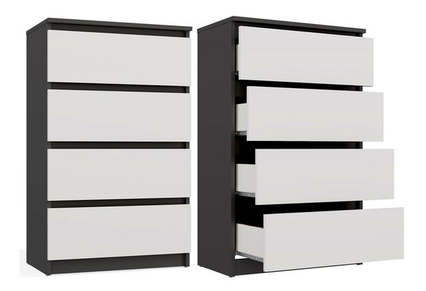 Komoda Musecalo 2 (antracit + biela)