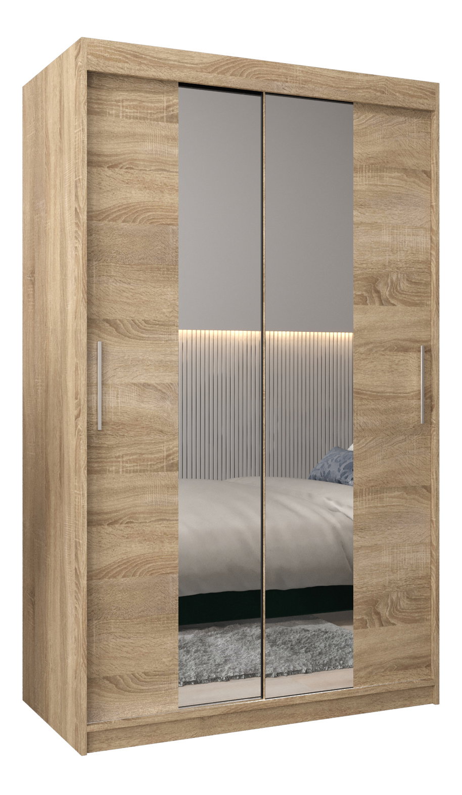 Ruhásszekrény 120 cm Toki 1 (sonoma tölgy + sonoma tölgy)