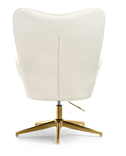 Relaxačné kreslo Merindana (krémová + zlatá)