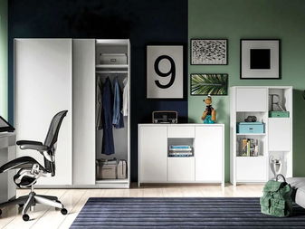 Camera de studenți Katelyn 1 (alb)