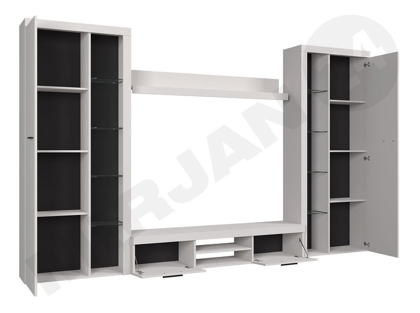 Mobilier living Rokara XL (stejar sonoma) (iluminat LED Alb)