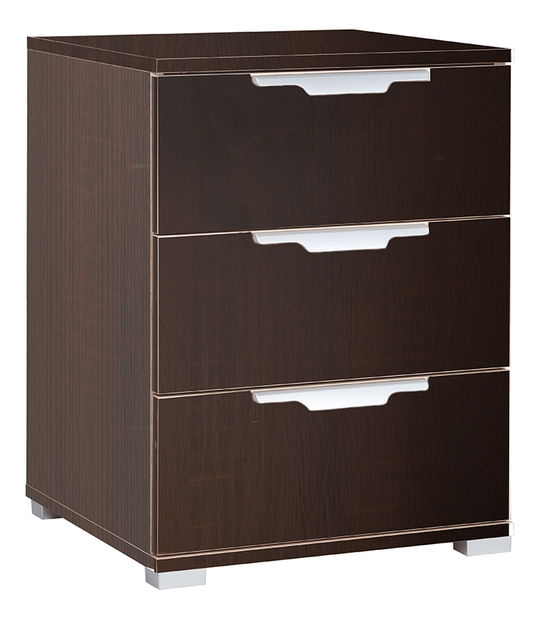 Nočný stolík Naka 3S (dub sonoma tmavá)