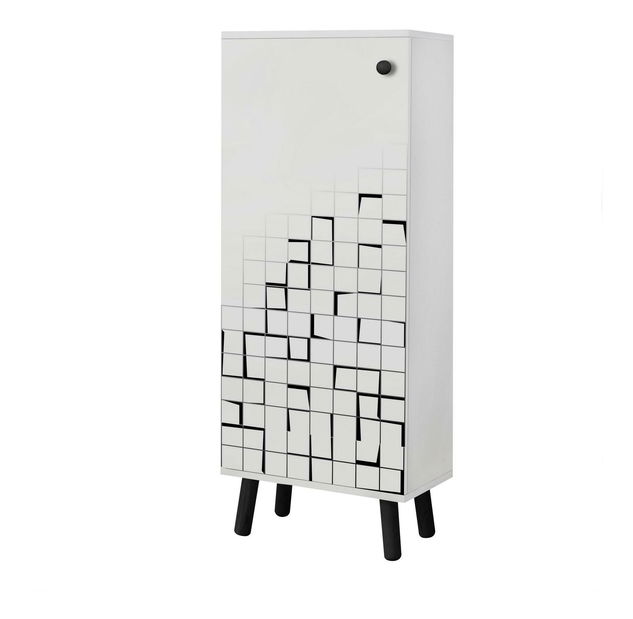 Ormarić za obuću Beside 31 (bijela + crna)